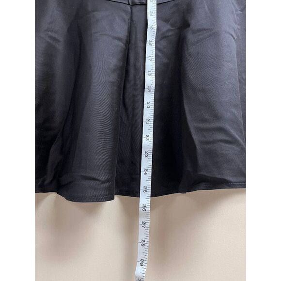 French Connection Womens Mid Rise Flare Hem Midi Skirt Black Sz 4 - Picture 4 of 8